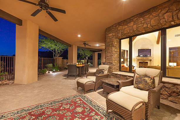 Stunning patio on a Luxury Division Arizona home